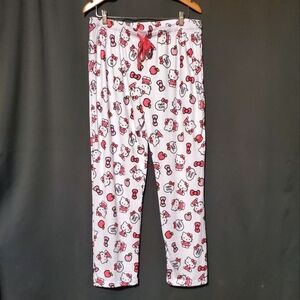 Hello Kitty Sleepwear Pants Apple Teacher Spring Pj Bottoms NWOT